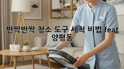 반짝반짝✨ 청소 도구 세척 비법!🧹 (feat. 양평동)